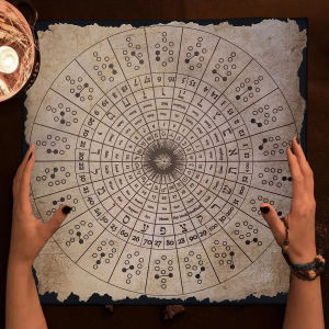 Tarot Clothes for Table Tarot Cloth Suede Tree of Life Kabbalah Tarot Mat Meditation Altar Cloth Divination Vector Icon Design