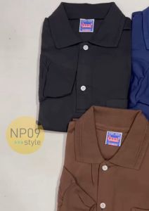 เสื้อคนงาน เสื้อคอปกแขนยาว เสื้อ newway เสื้อแขนยาวคอปก เสื้อแขนยาว เสื้อแข่งเรือ