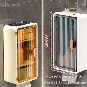 Wall Mounted Waterproof Toilet Paper Dispenser and Storage