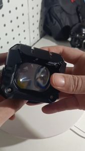 COD 60W Lampu LED Motor Fisheye dengan 2 Warna Sinar Jauh & Rendah