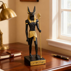 Egyptian Mythology Anubis Statue Resin Craft for Home Decoration in Bedroom Living Room and Study