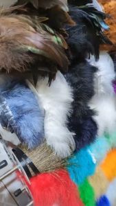 ☑️ขนนก เทปขนนก ขนนกตกแต่ง ขนยาว 5-8 cm #TG-01222 1หลา(90 cm) Feather Trim [พร้อมส่งในไทย]