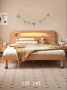 YUANSHI YUANSU | Birch Wooden Children Bed