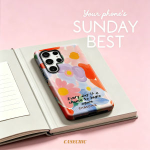 Potdemiel | Fresh Dark Cherries Case for Samsung Galaxy S26 S25 S24 S23 Ultra Drop Resistant Glossy Dual-Layer Cover CaseChic