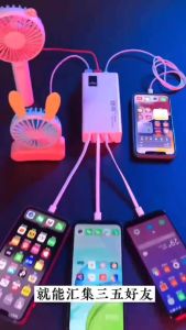 ☑️🚚【SG Ready Stock】PD 66W Super Fast Charging Power Bank 30000Mah Powerbank 4in1 with Cable Compatible with 99% Mobile Phone