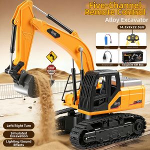 Alloy Remote Control Digging Machine Toy Car