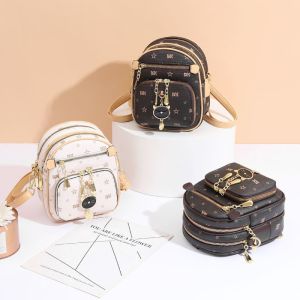 [CUTE] Balo Mini Nữ Thời Trang Hàn Quốc Trẻ Trung Xinh Xắn Da Mềm Nhiều Ngăn Tiện Dụng  Kiêm Túi Đeo Chéo