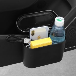 For Kia K5/Optima MS RIO 2000~2005 Car Door Seat Clip Stand Holder Storage Box With Lid Leak-proof Trash Can Durable Accessories
