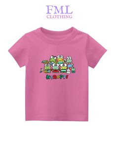 Kaos Anak Laki-Laki & Perempuan - Bahan Katun PE Sablon DTF Awet (usia 2-10 tahun) Gambar Sanrio Kerropi