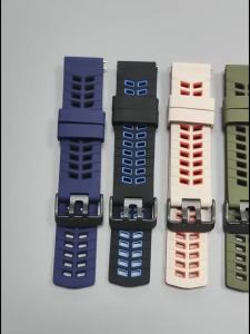 22mm Two-tone Silicone Strap for Amazfit Active Max 48mm BALANCE 2 GTR 4 2 2E 3 Pro GTR 47mm Breathable Band for Amazfit BIP 6 5