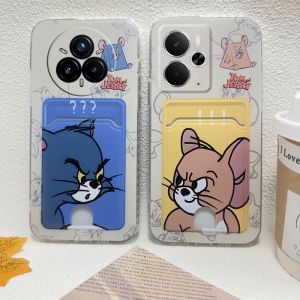 New Phone Case Realme C75x Realme 14T 14X 14 Pro + Plus 5G Ins Trend Creative Fashion Cute Cartoon Couple Casing Anti-fall Shockproof Card Holder Soft Cover 2025