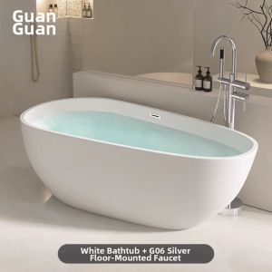 GUOGAN | Bold Design Acrylic Double Person Independent Bath Tub 1.4m-1.8m