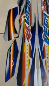 stiker striping yamaha vega r new 2007 2008 silver biru lis body standar berkualitas original
