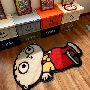 VIKAMA Hoạt Hình Anime Ngoài Hành Tinh Sàn Thảm Hút Nước Chống Trơn Trượt Phòng Chơi Game Lối Vào Thảm Trang Trí Nhà Mềm Mút Polyester