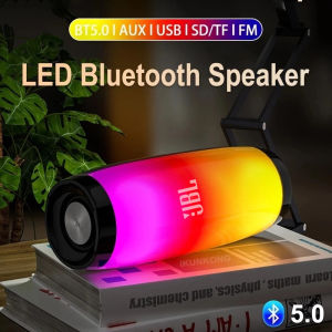 ♥100% sản phẩm gốc + Miễn phí vận chuyển♥JBL 1202 RGB đèn đầy màu sắc Loa Bluetooth không dây với đèn LED di động ngoài trời stereo hỗ trợ TF và u mở rộng đĩa