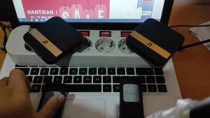 Bel Rumah Wireless Teknobi Bel Pintu Doorbell Waterproof 3 Receiver TZ80