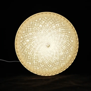 YOWXII New LED crystal ball bubble lamp E27 screw mouth three color dimming energy-saving and power-saving household threaded lamp head circular crystal lamp