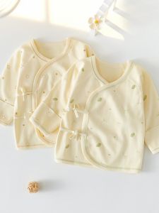 Newborn Baby Cotton Half Back Shirt Long Sleeve Boneless Suit Spring Autumn Winter Breathable Comfortable Infant Clothing