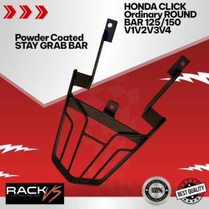 RACKVSHONDACLICK125/150/V1/V2/V3/V4Compatible StayGRABBARPLATEDTYPEPOWDERCOATEDHEAVYDUTYLIFETIMEWARRANTY