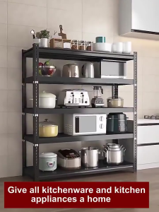 5 layer Metal Rack Adjustable Steel Rack Organizer Shelf Stainless Rack Storage Goods Rack COD