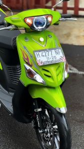Striping Stiker Yamaha mio 2006 2007 sporty striping api HIJAU