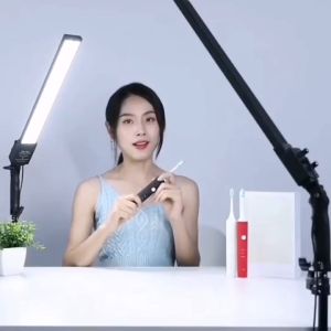 Two sets Led Light Photography Led Fill Light Handheld Studio LED Lighting Kit Dimmable LED Video Light 24W 3200K-5500K Photographic