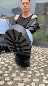 Giày da chunky derby thời trang MĐ G1318 đế cao 7cm