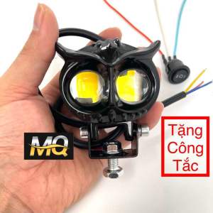 Đèn Trợ Sáng Bi Cầu Mắt Cú 2 Mầu 12 - 85v M3MINI ( Tặng Công Tắc )