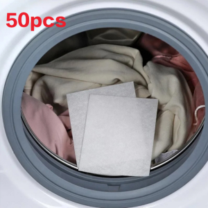 50pcs washing machine color Physics absorbing and prevent staining laundry tool Used for commercial/laundry rooms family