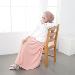 ROK PLISKET PREMIUM WANITA REMPEL BESAR GRAMASI TEBAL TERLARIS