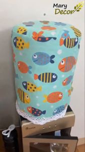 Vỏ bọc bình nước Mary Decor chống bám bụi tiện lợi trang trí cây nước trong phòng văn phòng theo phong cách vintage