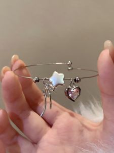 Elegant Butterfly Knot Star Heart Bracelet Womens Fashion Jewelry Fresh out Alloy Plated Silver Gold Fresh Look Hand Chain