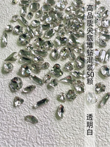 Phụ Kiện Làm Móng Tay Đính Đá Rhinestone Pha Lê Hình Dạng Khác Nhau Đá Rhinestone Hình Đá Quý Đá Thủy Tinh Đá Pha Lê Hình Thoi