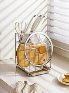 MODERN SWEETHOME | Knife and Cutting Board Organizer 304 Stainless Steel