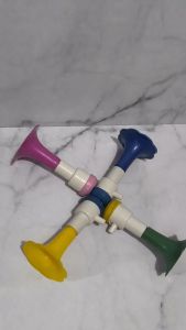 Icantiq 3 Pcs Terompet Mini Plastik Terompet Tahun Baru Trompet Murah Trumpet New Year Plastic Terompet Pesta Trompet Party Terompet Kecil Terompet Anak Terompet Pesta Ulang Tahun - Warna Random