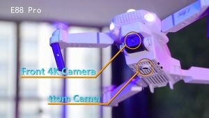 Xiaomi Drone E88 Camera 4K HD 1 Batteries With Dual Camera Original FPV Portable Foldable Remote Control Drones Rc Quadcopter Childrens toy