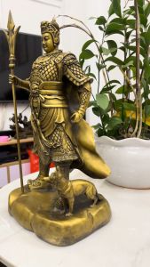 Tượng dương tiễn bằng đồng phong thủy (DxRxC 22x15x40cm)