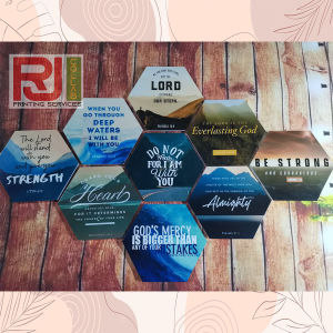 HEXAGON SINTRA WALL DECOR / BIBLE VERSE - SMALL SIZE (PLEASE READ PRODUCT DESCRIPTION)