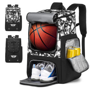 Football Backpack Men Basketball Backpack Outdoor Soccer Football Storage Bags Training Sports Knapsack with Shoe Compartment