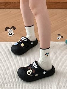 Cartoon Parent-Child Slippers Outdoor Anti-Slip Womens Sandals Comfortable Casual Summer Slip-On Shoes for Beach Walking