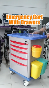 ABS Emergency Cart - High Quality Hospital Cart Medical Crash Cart Emergency Trolley