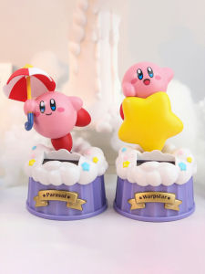 Solar Powered Kirby Figurine Car Decorative Toy Collectible Anime Game Themed Bobblehead 123cm Height Suitable for Ages 14+