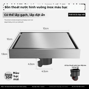 Ống Thoát Nước Không Mùi Không Nhìn Thấy Dòng Chảy Cao