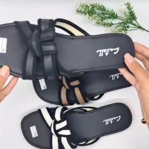 CASTELL- Sandal Wanita Teplek Terbaru Korea Slip On Sol Karet Lentur Tidak Licin Dan Anti Patah