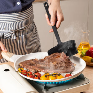 Heat Resistant Silicone Cooking Spatula Non-Scratch Turner for Nonstick Cookware Wide Head Baking Scraper Kitchen Gadget