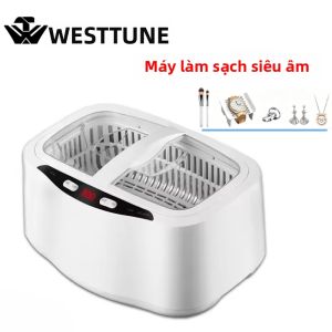 Máy Làm Sạch Siêu Âm Chuyên Nghiệp Westtune 2.5L 40kHz Có Hẹn Giờ Bằng Thép Không Gỉ 304 Để Làm Sạch Các Bộ Phận Nhỏ Thiết Bị Giáo Dục