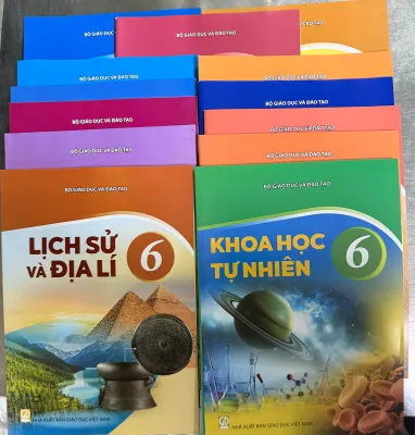 Bộ sách giáo khoa Lớp 6- Kết Nối Tri Thức Với Cuộc Sống (13 quyển- Kèm bìa nilong bao sách nhãn tên)