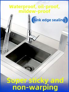 Waterproof Anti-mold Oil-resistant Moisture-proof Kitchen Stove Edge Gap Self-adhesive Aluminum Foil Tape Sealing Strip High Temperature Resistant