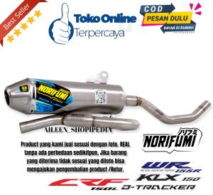 Knalpot Norifumi Rocket 4Standar Motor CRF 150 KLX 150 DTRACKER 150 WR155 SUPERMOTO SANGAT BERTENAGA