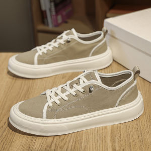 Mens Canvas Shoes Casual Breathable Thin Soft Bottom No Tie Shoelaces Summer Low Top Glue Adhesive Rubber Outsole round Toe